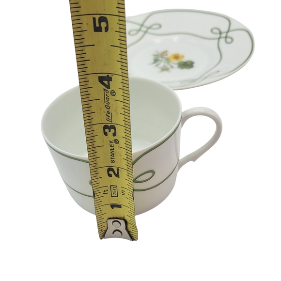 Vintage Raynaud Limoges France Ceralene Edelweiss Flat Cup & Saucer Set - Picture 8 of 10